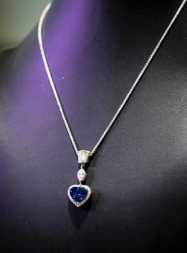 RUTH BONNEVILLE / WINNIPEG FREE PRESS 

LOCAL - Valentine's Day Jewellery 

Sapphire, diamond heart shaped necklace.  Approx $35,000


Description: VALENTINES DAY DURING PANDEMIC: Engagement ring sales have doubled for some local jewellers as Valentines Day approaches. Joe Nemeth, owner of Nemeth Diamonds said business has come in waves since last March but theyve been busy since opening last week. 



Feb 08, 2021
