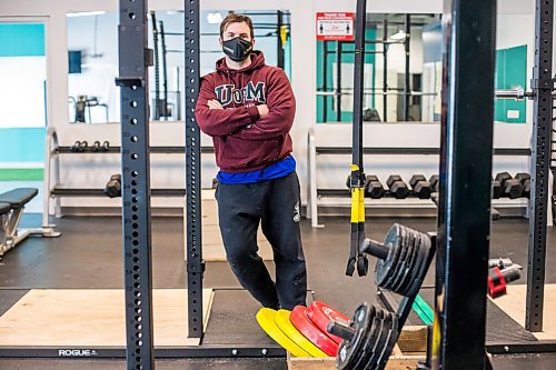 MIKAELA MACKENZIE / WINNIPEG FREE PRESS

Dino Camiré, owner of One Family Fitness, poses for a portrait in the gym in Winnipeg on Tuesday, Feb. 9, 2021. For Temur story.

Winnipeg Free Press 2021