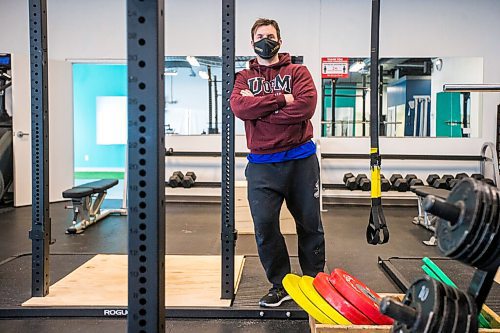 MIKAELA MACKENZIE / WINNIPEG FREE PRESS

Dino Camiré, owner of One Family Fitness, poses for a portrait in the gym in Winnipeg on Tuesday, Feb. 9, 2021. For Temur story.

Winnipeg Free Press 2021