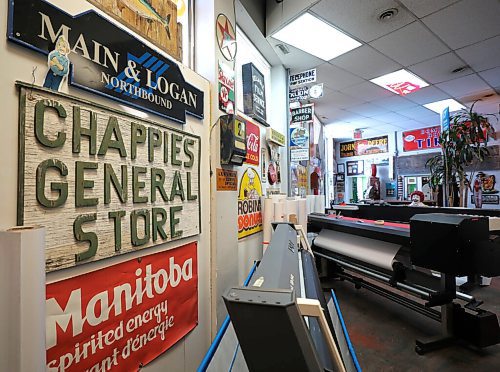 RUTH BONNEVILLE / WINNIPEG FREE PRESS 

NTERSECTION - SRS signs

Photos of Shane Storie, owner SRS Signs, in his sign business with a huge array of local antiquated signs, billboards, mascots & plaques that he has collected over the years and has dispersed throughout his shops and works spaces.

What - This is for an Intersection piece on Shane, not only the owner of one of the city's busiest sign companies (responsible for the tourist attraction Winnipeg sign @ the Forks, also tons of others around town) but also a collector of advertising memorabilia, some of it 100 years old. 

The walls of Shane's office & warehouse at 1520 Notre Dame are a veritable museum - go from room to room and you'll spot wooden signs, tin signs, etc. touting such bygone gems as Kelekis, the Winnipeg Roller Rink and Gasthaus Gutenberger. Also tons of McDonald's memorabilia, they were one of his first corporate clients (inside the front door is a life-size Ronald McDonald on a bench, lots of room for Shane to nestle in beside him) 

Dave Sanderson story.

Feb 05, 2021
