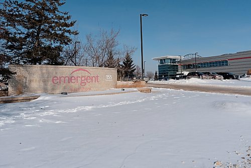 JESSE BOILY  / WINNIPEG FREE PRESS
The Emergent BioSolutions building at 155 Innovation Dr on Thursday. Product manufacturing and filling of vials with vaccine is planned to be done by Emergent BioSolutions at their Winnipeg location. Thursday, Feb. 11, 2021.
Reporter:??