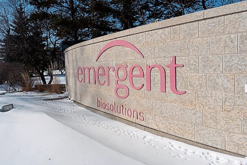 JESSE BOILY  / WINNIPEG FREE PRESS
The Emergent BioSolutions building at 155 Innovation Dr on Thursday. Product manufacturing and filling of vials with vaccine is planned to be done by Emergent BioSolutions at their Winnipeg location. Thursday, Feb. 11, 2021.
Reporter:??