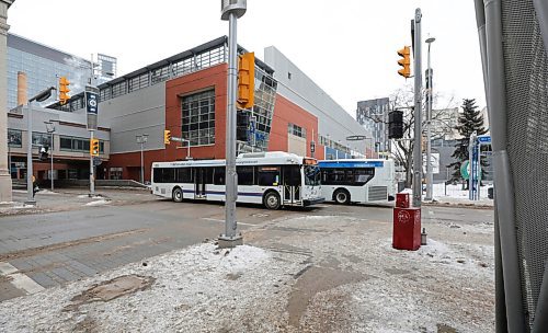 RUTH BONNEVILLE / WINNIPEG FREE PRESS 

Local - Lost City 

City transit busses cross paths amidst empty streets on Graham Ave. on Thursday.


Story on how the loss in city revenue from less downtown traffic due to COVID.


Feb 18, 2021
