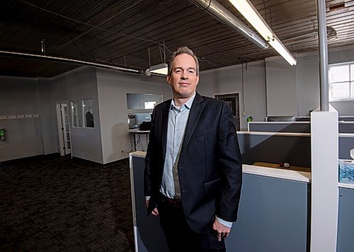 MIKE SUDOMA / WINNIPEG FREE PRESS 
John Pendergrast, Founder and CEO of software startup Rocketrez, in his Steinbach office Friday
FEBRUARY 19, 2021