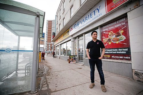 JOHN WOODS / WINNIPEG FREE PRESS
Rey Jazmin, owner of RH Variety in the West End, is photographed in his business in Winnipeg, Monday, February 22, 2021. West End businesses are finding business in the pandemic is hard.

Reporter: Durrani
