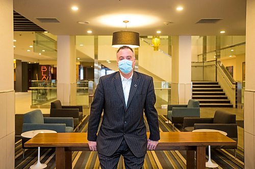 MIKAELA MACKENZIE / WINNIPEG FREE PRESS

Jeff Kennedy, general manager of the Delta, poses for a portrait in the lobby in Winnipeg on Monday, Feb. 22, 2021. For Ben Waldman story.

Winnipeg Free Press 2021