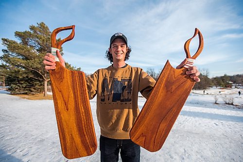 MIKAELA MACKENZIE / WINNIPEG FREE PRESS

Terry Skrabek poses for a portrait with some of his handmade charcuterie boards in Winnipeg on Thursday, Feb. 25, 2021. For Dave Sanderson story.

Winnipeg Free Press 2021