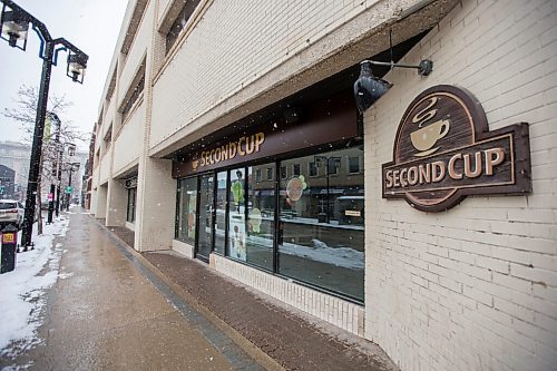 MIKAELA MACKENZIE / WINNIPEG FREE PRESS

The closed-down Second Cup in downtown Winnipeg on Friday, Feb. 26, 2021. For Joyanne story.

Winnipeg Free Press 2021