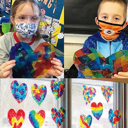 Canstar Community News Students at Athlone School created suncatchers for Sturgeon Creek Retirement Home residents to brighten up their days.