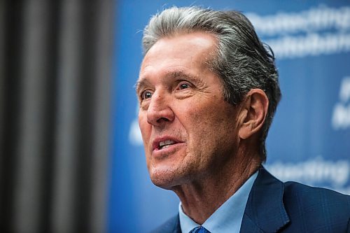 MIKAELA MACKENZIE / WINNIPEG FREE PRESS

Premier Brian Pallister makes an announcement about changes in public health orders at the Manitoba Legislative Building in Winnipeg on Tuesday, March 2, 2021. For Danielle story.

Winnipeg Free Press 2021