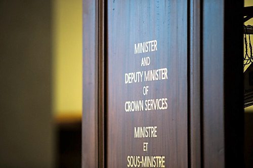 MIKAELA MACKENZIE / WINNIPEG FREE PRESS

Minister of crown services Jeff Wharton's office at the Manitoba Legislative Building in Winnipeg on Tuesday, March 2, 2021. While Pallister has gotten all the camera time, cabinet ministers have not been available to the media very often during the pandemic. For Larry story.

Winnipeg Free Press 2021