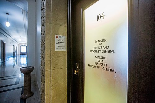 MIKAELA MACKENZIE / WINNIPEG FREE PRESS

Minister of justice and attorney general Cameron Friesen's office at the Manitoba Legislative Building in Winnipeg on Tuesday, March 2, 2021. While Pallister has gotten all the camera time, cabinet ministers have not been available to the media very often during the pandemic. For Larry story.

Winnipeg Free Press 2021