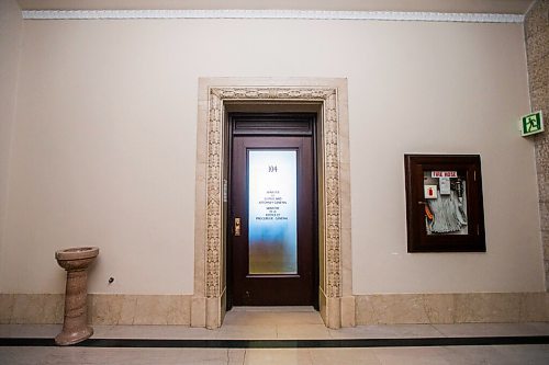 MIKAELA MACKENZIE / WINNIPEG FREE PRESS

Minister of justice and attorney general Cameron Friesen's office at the Manitoba Legislative Building in Winnipeg on Tuesday, March 2, 2021. While Pallister has gotten all the camera time, cabinet ministers have not been available to the media very often during the pandemic. For Larry story.

Winnipeg Free Press 2021