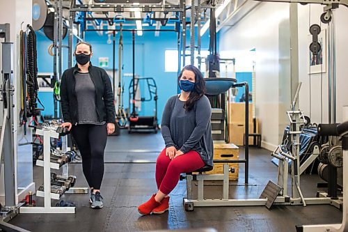 MIKAELA MACKENZIE / WINNIPEG FREE PRESS

Co-owners Lindsay Jurkowski (left) and Chelsea White pose for a portrait at Advantage Conditioning in Winnipeg on Tuesday, March 2, 2021. They're happy with the extension, but are struggling with the restrictions. For Temur story.

Winnipeg Free Press 2021