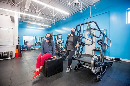 MIKAELA MACKENZIE / WINNIPEG FREE PRESS

Co-owners Chelsea White (left) and Lindsay Jurkowski pose for a portrait at Advantage Conditioning in Winnipeg on Tuesday, March 2, 2021. They're happy with the extension, but are struggling with the restrictions. For Temur story.

Winnipeg Free Press 2021