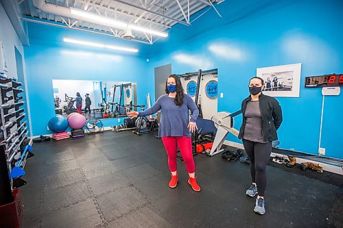 MIKAELA MACKENZIE / WINNIPEG FREE PRESS

Co-owners Chelsea White (left) and Lindsay Jurkowski show the group fitness class area at Advantage Conditioning in Winnipeg on Tuesday, March 2, 2021. They're happy with the extension, but are struggling with the restrictions. For Temur story.

Winnipeg Free Press 2021