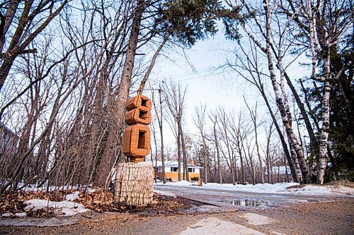 MIKE SUDOMA / WINNIPEG FREE PRESS 
Tall trees stick up all around the property at 80 Kings Dr Friday evening
March 5, 2021