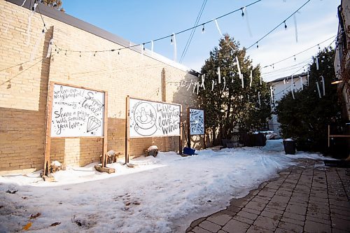 MIKE SUDOMA / WINNIPEG FREE PRESS 
The Ruby West coffee shops temporary patio space Friday afternoon
March 5, 2021