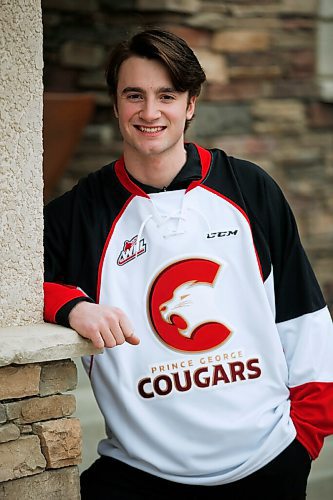 JOHN WOODS / WINNIPEG FREE PRESS
Prince George Cougars defence man Hudson Thornton is photographed outside his home in  Winnipeg Sunday, March 7, 2021.

Reporter: Sawatzky