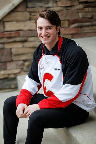 JOHN WOODS / WINNIPEG FREE PRESS
Prince George Cougars defence man Hudson Thornton is photographed outside his home in  Winnipeg Sunday, March 7, 2021.

Reporter: Sawatzky