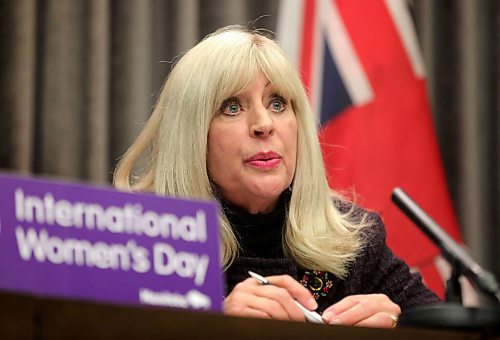 RUTH BONNEVILLE / WINNIPEG FREE PRESS 

LOCAL - International Women's Day

Sport, Culture and Heritage Minister Cathy Cox, minister responsible for the status of women, at press conference for International Women's Day at the Manitoba Legislative Building Monday.  


March 08, 2021

