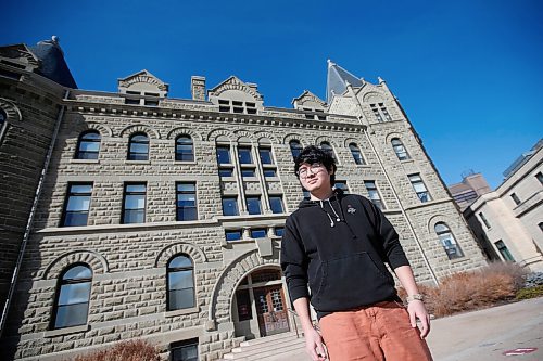 JOHN WOODS / WINNIPEG FREE PRESS
Yuhang Liu, a third-year sociology international student at the University of Winnipeg, is photographed on campus in Winnipeg Monday, March 8, 2021. Liu started his remote learning school year at home in Hong Kong, but the 13 hour time zone difference was unmanageable and he returned to study in Winnipeg.

Reporter: Maggie Macintosh