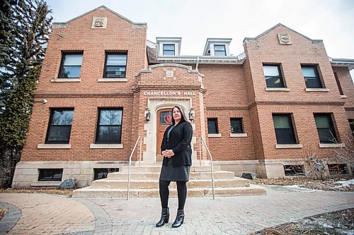 MIKAELA MACKENZIE / WINNIPEG FREE PRESS

Stephanie Scott, the first Indigenous woman to lead the National Centre for Truth and Reconciliation, poses for a portrait at the centre in Winnipeg on Wednesday, March 10, 2021. For Malak story.

Winnipeg Free Press 2021