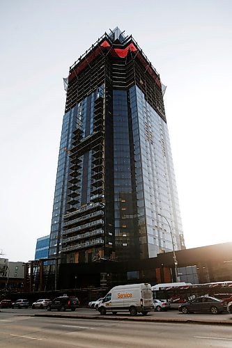 JOHN WOODS / WINNIPEG FREE PRESS
Construction of new building at 300 Main St in Winnipeg photographed Wednesday, March 10, 2021. 

Reporter: Speirs