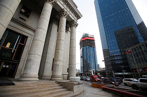 JOHN WOODS / WINNIPEG FREE PRESS
Construction of new building at 300 Main St in Winnipeg photographed Wednesday, March 10, 2021. 

Reporter: Speirs