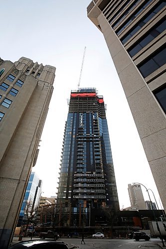 JOHN WOODS / WINNIPEG FREE PRESS
Construction of new building at 300 Main St in Winnipeg photographed Wednesday, March 10, 2021. 

Reporter: Speirs