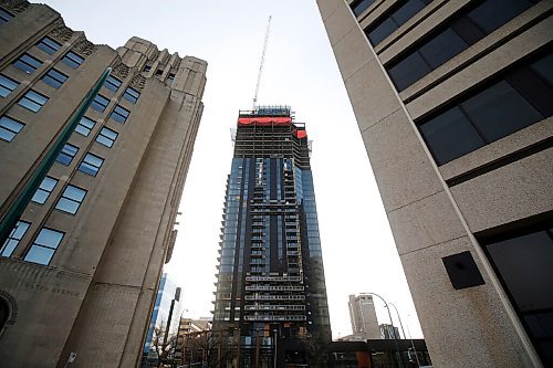 JOHN WOODS / WINNIPEG FREE PRESS
Construction of new building at 300 Main St in Winnipeg photographed Wednesday, March 10, 2021. 

Reporter: Speirs