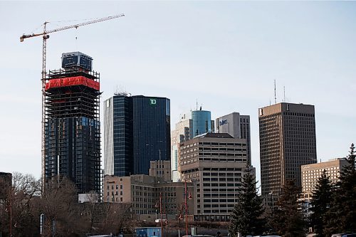 JOHN WOODS / WINNIPEG FREE PRESS
Construction of new building at 300 Main St in Winnipeg photographed Wednesday, March 10, 2021. 

Reporter: Speirs