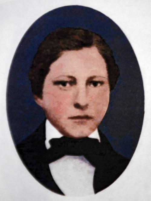 MIKE.DEAL@FREEPRESS.MB.CA 100211 - Thursday, February 11th, 2010 A hand coloured photo of a young Louis Riel goes on display at the St. Boniface Museum for the Louis Riel Day celebration this weekend. See Kevin Rollason story. MIKE DEAL / WINNIPEG FREE PRESS