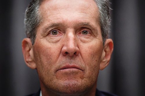 MIKE DEAL / WINNIPEG FREE PRESS
Premier Brian Pallister during a media conference at the Manitoba Legislative building Thursday. 
210311 - Thursday, March 11, 2021.