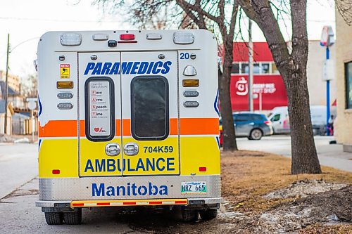 MIKAELA MACKENZIE / WINNIPEG FREE PRESS

An ambulance parked outside of Winnipeg Fire Paramedic Service Station 5 in Winnipeg on Friday, March 12, 2021. For --- story.

Winnipeg Free Press 2021