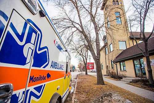 MIKAELA MACKENZIE / WINNIPEG FREE PRESS

An ambulance parked outside of Winnipeg Fire Paramedic Service Station 5 in Winnipeg on Friday, March 12, 2021. For --- story.

Winnipeg Free Press 2021