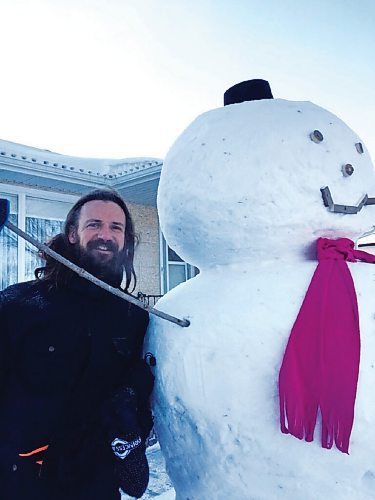 Canstar Community News Ice sculptor Derrick Kennedy with one of his creations.