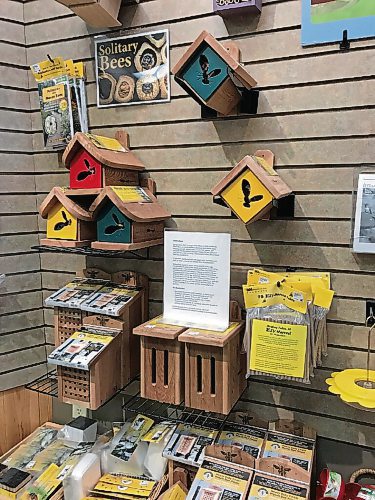 Canstar Community News Wild Birds Unlimited, a specialty shop for bird lovers and backyard nature lovers located at 11 Reenders Dr., also carries many products to help encourage bees to visit and pollinate plants. (SHELDON BIRNIE/CANSTAR/THE HERALD)