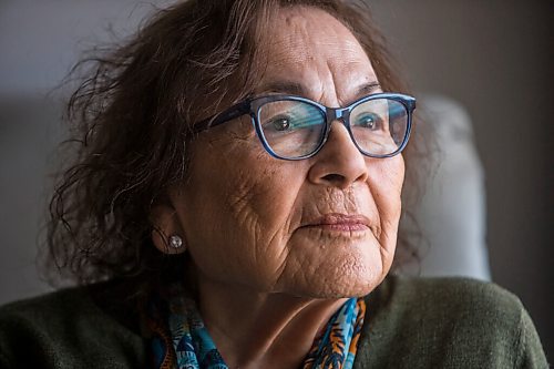 MIKAELA MACKENZIE / WINNIPEG FREE PRESS

Elder Mary Courchene, who gave the WAG its new Anishnaabemowin name, poses for a portrait in her home in Winnipeg on Tuesday, March 16, 2021. For --- story.

Winnipeg Free Press 2021