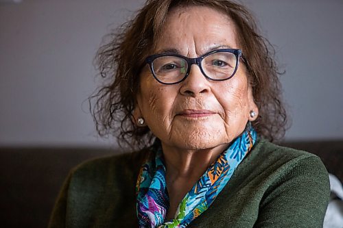 MIKAELA MACKENZIE / WINNIPEG FREE PRESS

Elder Mary Courchene, who gave the WAG its new Anishnaabemowin name, poses for a portrait in her home in Winnipeg on Tuesday, March 16, 2021. For --- story.

Winnipeg Free Press 2021