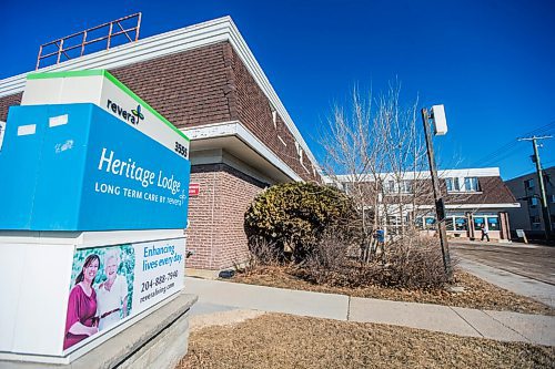 MIKAELA MACKENZIE / WINNIPEG FREE PRESS

Heritage Lodge long-term care home, which is once again shut down to visitors after a staff member tested positive for a variant, in Winnipeg on Wednesday, March 17, 2021. For Kevin Rollason story.

Winnipeg Free Press 2021
