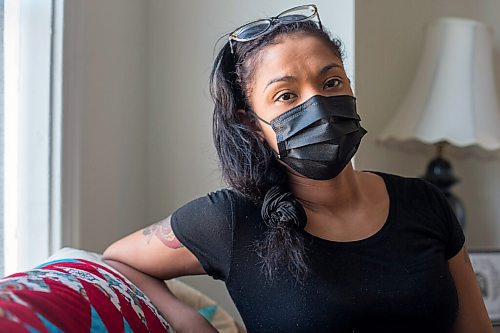 MIKAELA MACKENZIE / WINNIPEG FREE PRESS

Isabel Daniels poses for a portrait in the medicine room at Velma's House in Winnipeg on Thursday, March 18, 2021. For Julia-Simone Rutgers story.

Winnipeg Free Press 2021