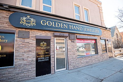 MIKE SUDOMA / WINNIPEG FREE PRESS 
The Golden Hand Jewellery stores current location on main St. The store will be moving to a bigger building one block over.
March 19, 2021