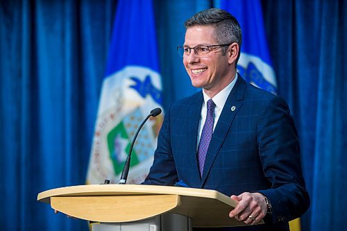 MIKAELA MACKENZIE / WINNIPEG FREE PRESS

Mayor Brian Bowman answers questions about his state of the city address at City Hall in Winnipeg on Friday, March 19, 2021. For Joyanne Pursaga story.

Winnipeg Free Press 2021