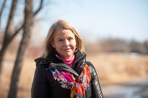 MIKE SUDOMA / WINNIPEG FREE PRESS 
Winnipeg Epidemiologist, Cynthia Carr, enjoys some fresh air at Assiniboine Park Friday afternoon
March 19, 2021