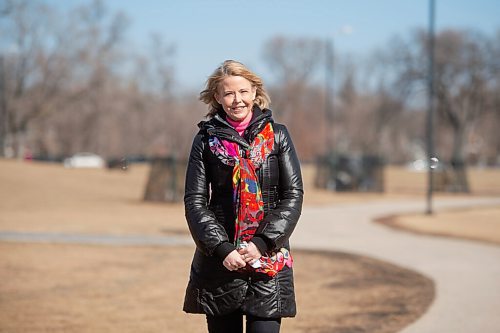 MIKE SUDOMA / WINNIPEG FREE PRESS 
Winnipeg Epidemiologist, Cynthia Carr, enjoys some fresh air at Assiniboine Park Friday afternoon
March 19, 2021