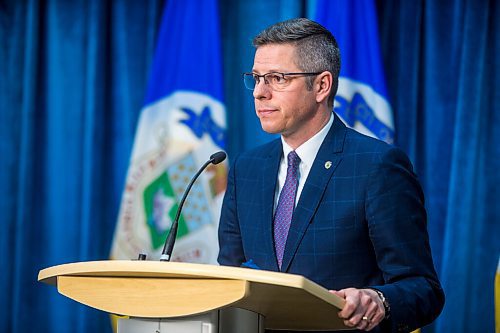 MIKAELA MACKENZIE / WINNIPEG FREE PRESS

Mayor Brian Bowman answers questions about his state of the city address at City Hall in Winnipeg on Friday, March 19, 2021. For Joyanne Pursaga story.

Winnipeg Free Press 2021