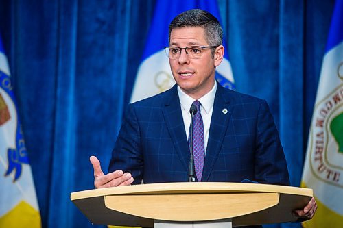 MIKAELA MACKENZIE / WINNIPEG FREE PRESS

Mayor Brian Bowman answers questions about his state of the city address at City Hall in Winnipeg on Friday, March 19, 2021. For Joyanne Pursaga story.

Winnipeg Free Press 2021