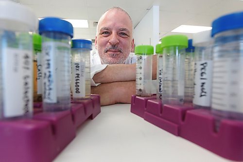 JOHN WOODS / WINNIPEG FREE PRESS
Steven Theriault, CEO and CSO of Cytophage Technologies, a biotech company that uses phages, organisms that kill bacteria, is photographed in his lab in Winnipeg Monday, March 22, 2021. Cytophage just got approval to do animal testing on an application that could prompt development of anti-bodies that would prevent COVID infections.


Reporter: Cash
