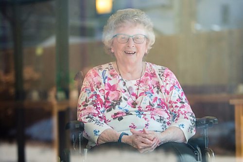 MIKAELA MACKENZIE / WINNIPEG FREE PRESS

Margaret Ward, a senior at the Convalescent Home of Winnipeg who has received the vaccination, poses for a portrait at the care home in Winnipeg on Monday, March 22, 2021. For Kevin Rollason story.

Winnipeg Free Press 2021